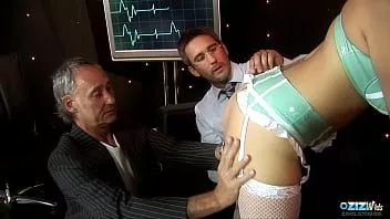 play Horny nurse katie weale enjoys fucking with two guys at once