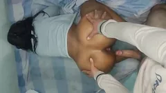 चलाएँ बिग-गधा कोलम्बियाई किशोर दया के बिना क्रीमपाइ लेता है