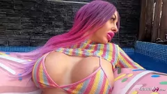 Play POV Amateur Sex with Emo Teen Cathy B's Big Tits on Vacation
